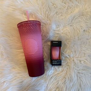 Starbucks Gradient Pink Tumbler with Straw